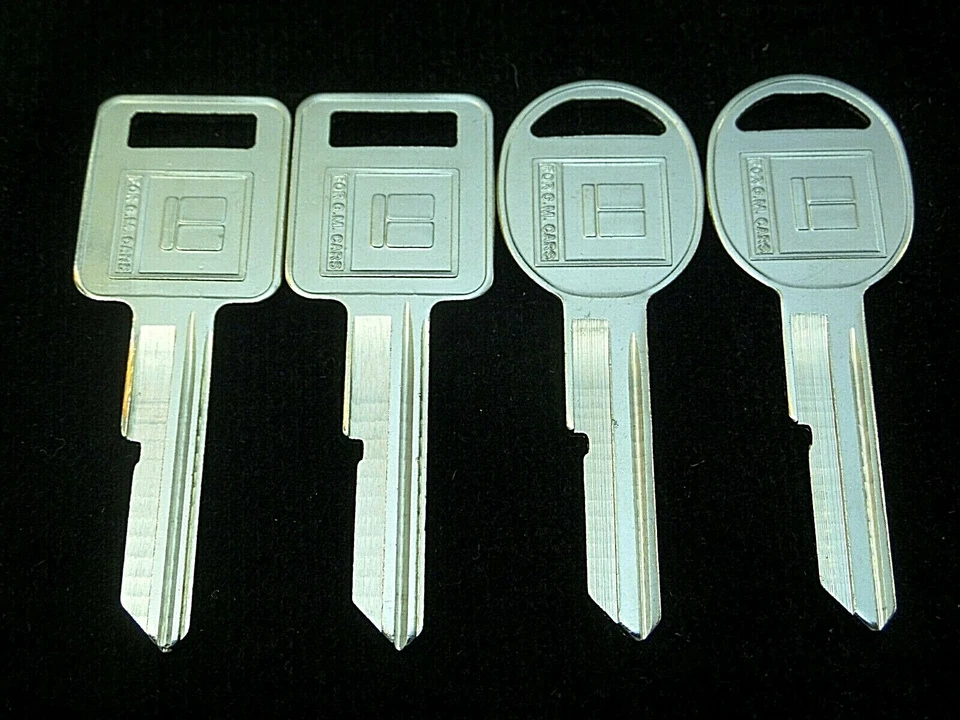 2 juegos de llaves GM 1970 1974 1978 1982 J/K Chevrolet Pontiac Cadillac Buick Olds GMC Foto 2 de 2