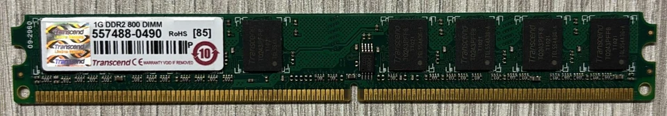 RAM DIMM DDR2 Transcend 1GB 800Mhz PC6400 - Immagine 3 di 4