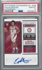 COLLIN SEXTON 2018 CONTENDERS PHOTO VARIATION SP ON CARD AUTO RC PSA 10 POP 1/1
