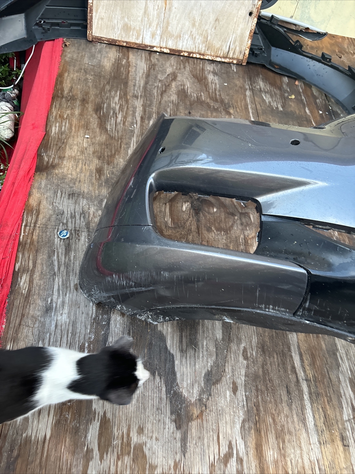2014-2021 MASERATI QUATTROPORTE FRONT BUMPER COVER W/PARK ASSIST GRIGIO MARATEA
