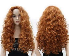 Onedor Long Hair Curly Wavy Full Head Halloween Wigs Cosplay Costume Party Hair
