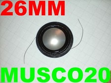 TWEETER BOBINA RICAMBIO 26mm TITANIO membrana casse hifi stereo driver tromba 25