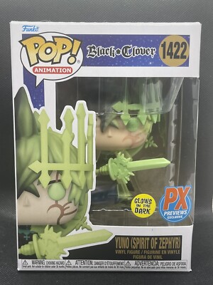 Funko Pop! Black Clover Yuno with Spirit of Zephyr (Glow) With Protector #1422