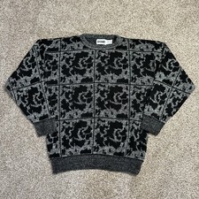 Vintage Gitano Sweater Adult Large Soft Banded Waist Made in USA Grandpa 90's