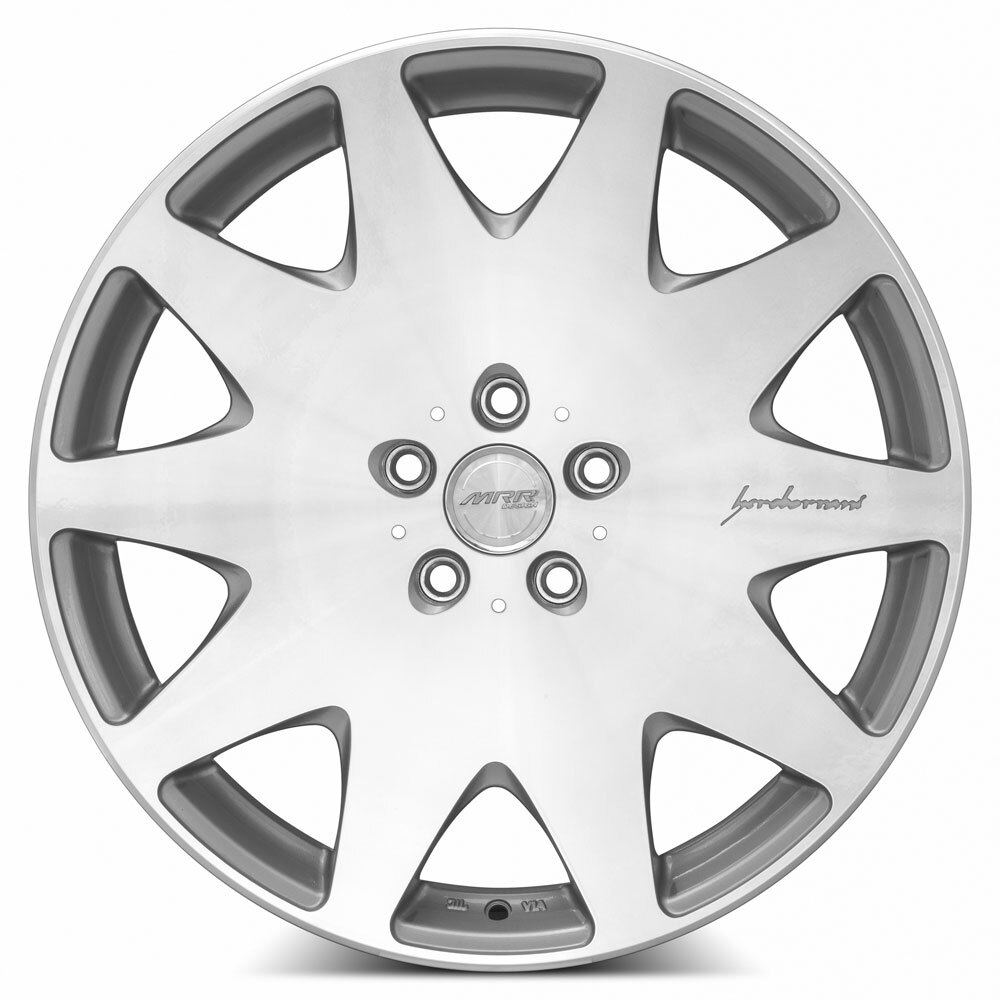 20x8.5 MRR HR3 5x112 +45 Silver Machine Face Wheels (Set of 4) | eBay
