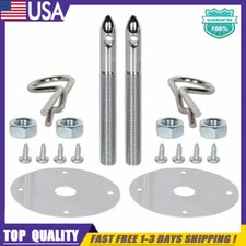 New Universal Stainless Steel Hood Pins Bonnet Lock Pin Kit Direct Fit