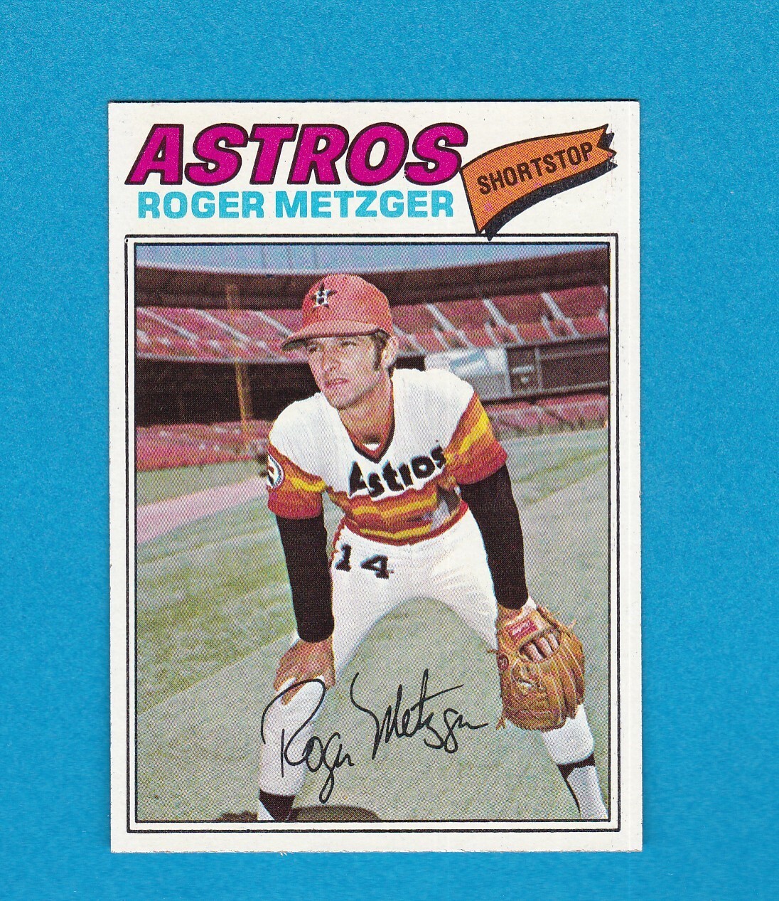 1977 TOPPS BASEBALL SET BREAK 481 ROGER METZGER ASTROS NM/MT
