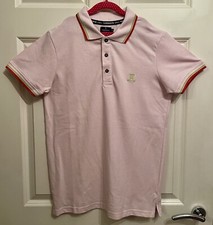 Torrente Couture Męska bawełna jasnoróżowa męska polo krótkie rękawy S francuski projektant