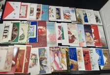 40 Greeting Cards Envelopes No Duplicates Christmas Holidays Yuletide lot 20