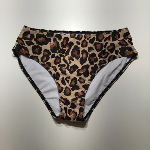 Animal Print Swim Bottoms Hipster Nylon Spandex Quick Dry Womens Medium NEW - Picture 2 of 12
