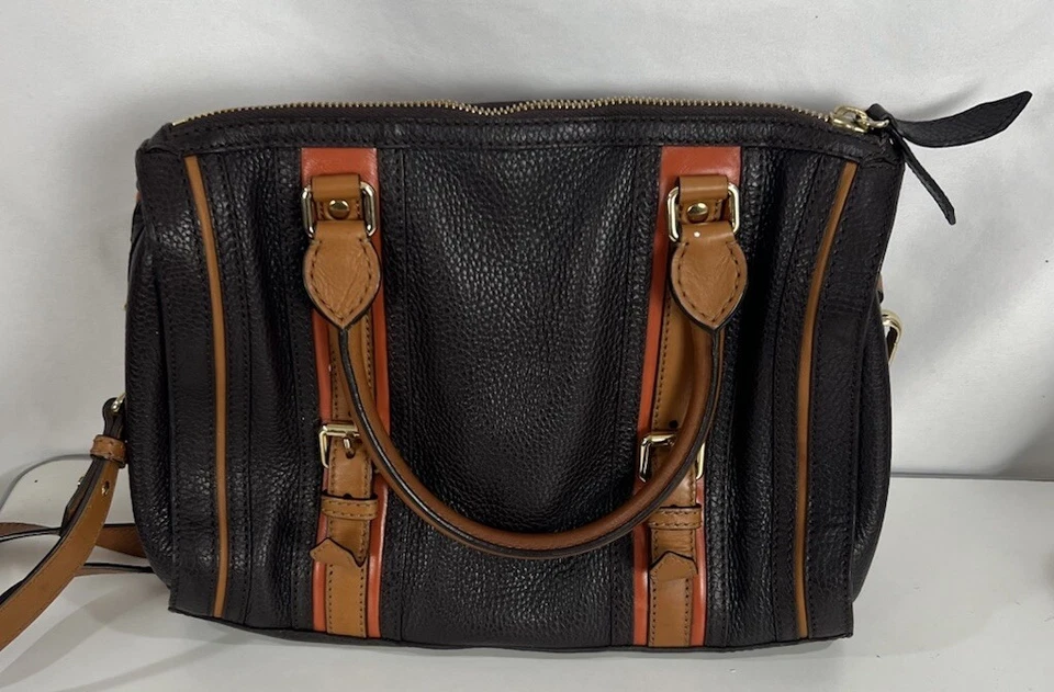 Hermoso Bolso Burberry Alchester Cuero Mediano Cartera Bolso de Mano Bowling Foto 3 de 4