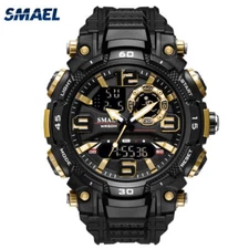 SMAEL Sport Watch Digital Military Men Wristwatch Shockproof Boys LED Stopwatch