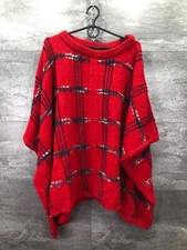 Boutique Moschino Wool Poncho Cape Size M