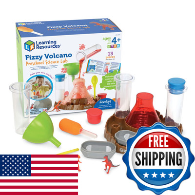 Learning Resources Fizzy Volcano - 13 Pieces Ages 4 Preschool Science Lab Kits
