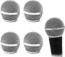 4 Pack SM58 Microphone Head Replacement Standard Size Grille Mic Replacement wit