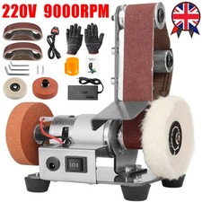 Mini Electric Belt Sander Grinder DIY Polishing Machine Sanding Tools Kit Tool