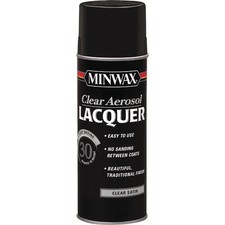 Minwax 11.5 Oz. Clear Satin Spray Lacquer 152100000 Pack of 6 Minwax 152100000