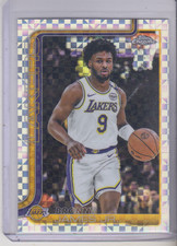 2025-26 Topps Chrome Bronny James Jr X-Fractors parallel #182 Los Angeles Lakers