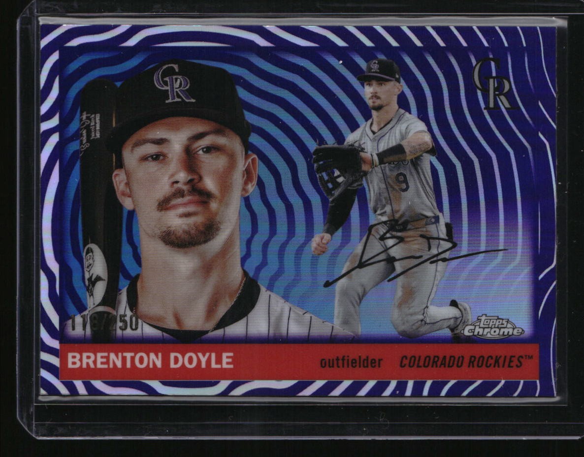 2025 Topps Chrome Platinum #52 Brenton Doyle SN Vibrations Refractors #/250