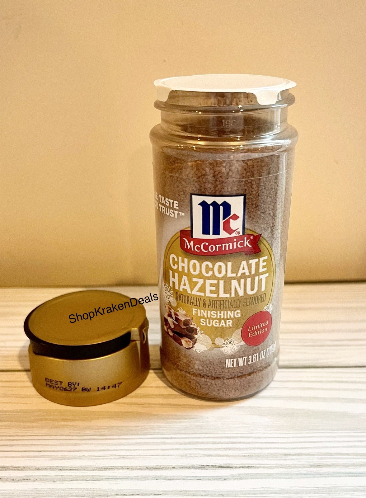 McCormick Holiday Finishing Sugar Chocolate Hazelnut Limited Edition 2025 New