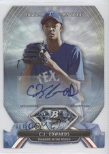2013 Bowman Platinum 67/100 Carl Edwards Jr CJ #ADIR-CE Auto 2f9