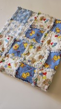 Handcrafted Nursery Baby Rag Quilt, 24" x 24" 4"x4" SquaresSoft Cotton Material
