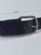 Levi's Vintage Very Worn Brown Split Cowhide Work Belt - USA - Men's Size 44/110