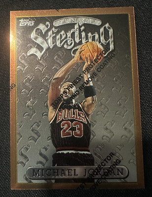 1996 Topps Finest Sterling Michael Jordan #50 Bulls Holochrome 