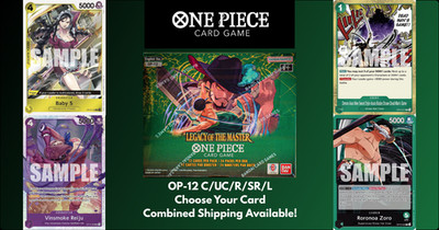 One Piece OP-12 Legacy of the Master [Choose Your Card C/UC/R/L/SR Near Mint]