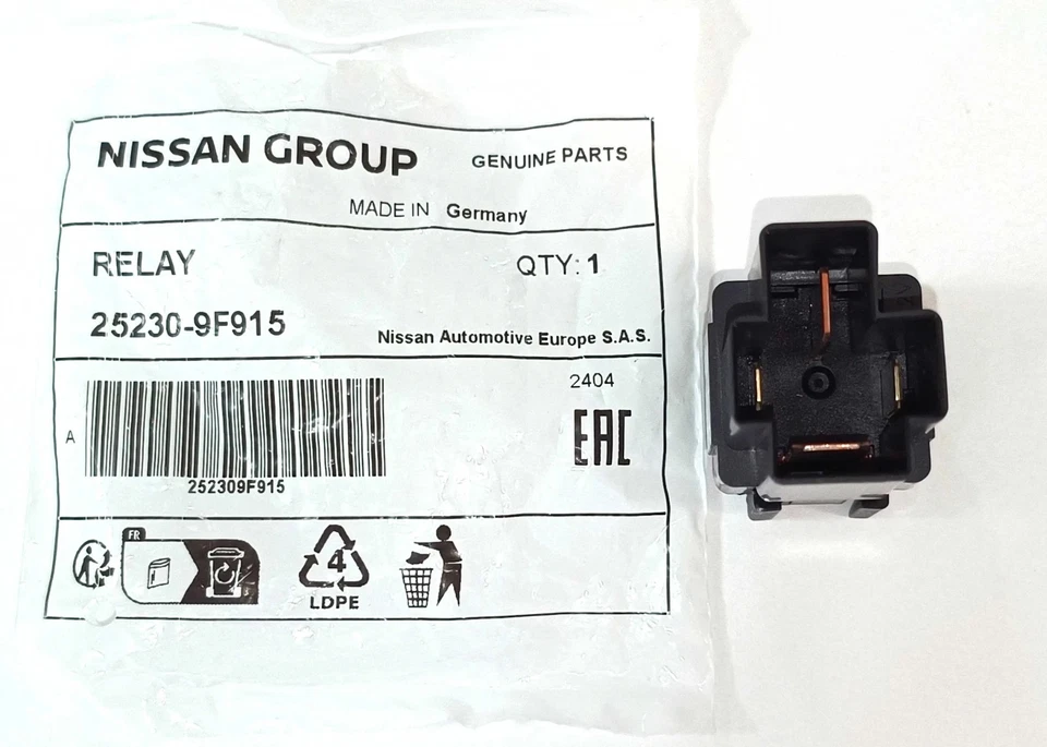 Relais NISSAN RENAULT PRIMERA KADJAR ALMERA QASHQAI Q60 252309F915 - Photo 4/4