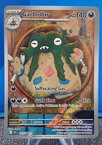 Garbodor 141/086 Sv: White Flare Illustration Rare Holo Pokemon TCG NM