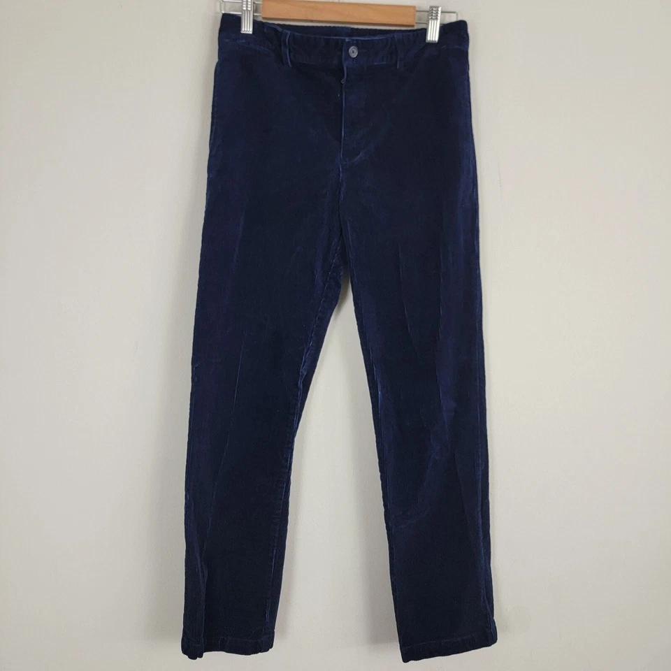 Polo Ralph Lauren 男孩裤 18 蓝色灯芯绒踝直筒裤 — 第 2/4 张图片