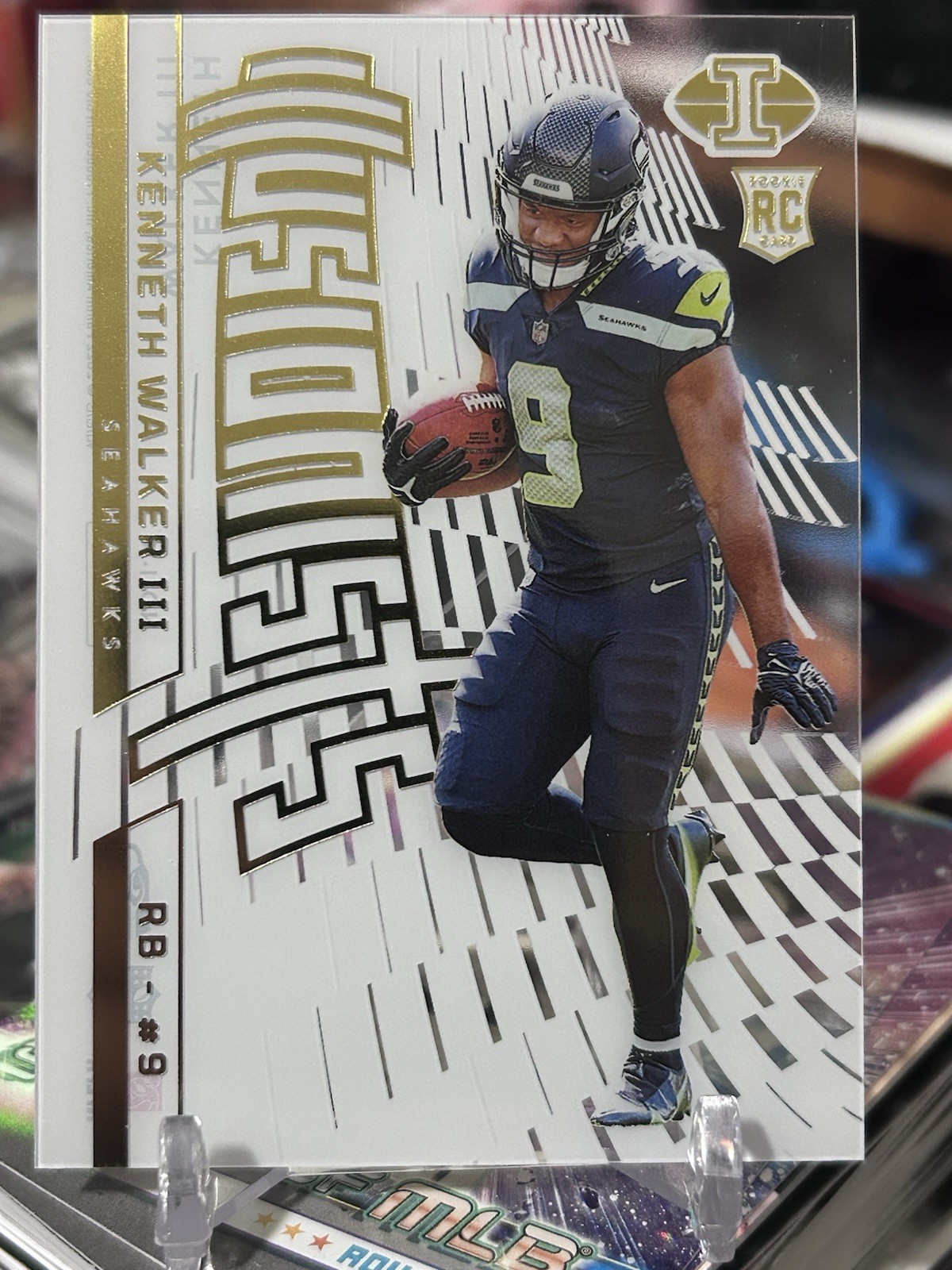 2022 Panini Illusions White Illusionists Kenneth Walker III #I-14 (RC) Seattle
