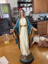 Catholic Our Lady of Grace Statue, Virgin Mary Figure for Altar, Religious...