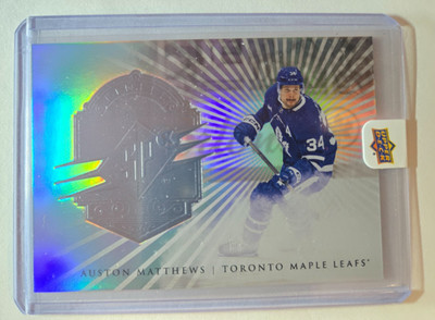 2024-25 UD SPx Hockey Auston Matthews Finite Silver /399 #F-13 Maple Leafs
