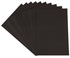 8" x 12" Black Foam Sheets - 10 Pack - Large Self Adhesive Craft Sheets