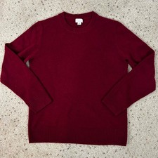 Crewcuts by J.Crew Boy  s Deep Red Cashmere Crewneck Sweater Size XL 12-14