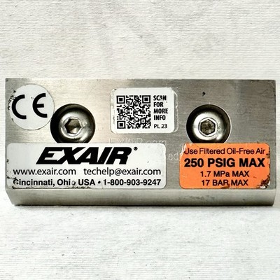 Exair 110003 3'' Air Slot Weld Aluminum 8.7SCFM Air Consumption Air Knife