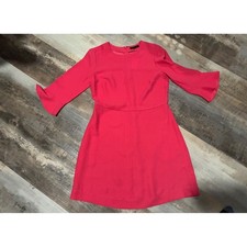 Banana Republic Pink Bell Sleeve Crew Neck A-Line Dress Size 8