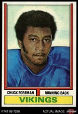 1974 Topps #113 Chuck Foreman One Asterisk  Vikings RC Miami (FL) 7 - NM