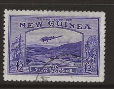 NEW GUINEA SG204 £2 Bright Violet Fine Used Cat £140 UK P&P Free
