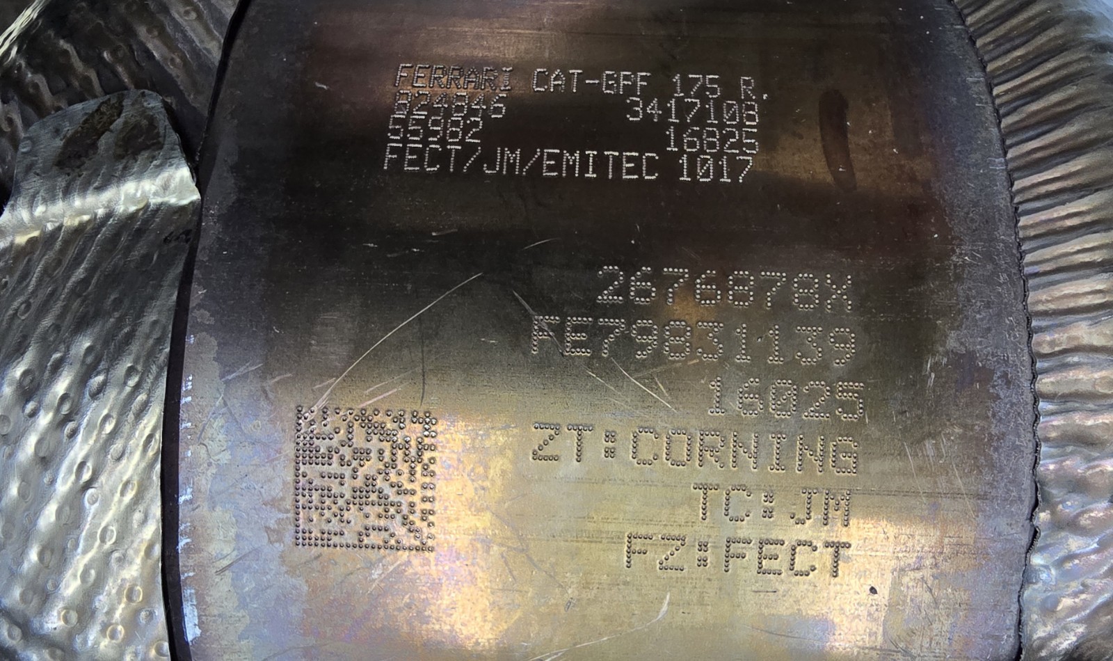 Ferrari Purosangue Particulate filter P/N 824846