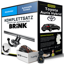 Anhängerkupplung BRINK abnehmbar für TOYOTA Auris Hybrid +E-Satz NEU