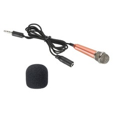 Rose Gold Mini Portable Voice Microphone Microphone 1pc