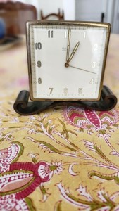 Helveco 7-Jewel Brass CLOCK Made For 1952 Press Dinner STANDARD OIL ESSO EXXON