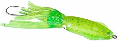 B2 Squid 9 in Rigged 8/0 Hook Chart/Sil-Fk 300 lb Stainless Harness