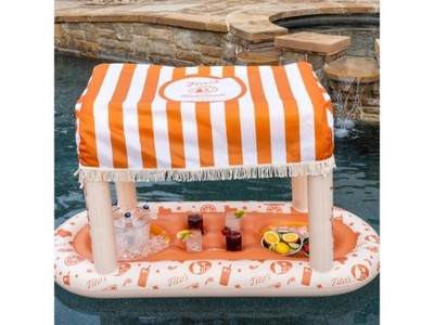 FUNBOY Tito's Floating Cabana Bar Inflatable Drink Station Pool Float