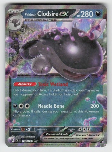 Paldean Clodsire ex 130/193 Double Rare Paldea Evolved Near Mint