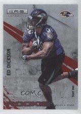 2010 Panini Rookies & Stars Longevity Rookie Ruby 86/100 Ed Dickson #193 0c2