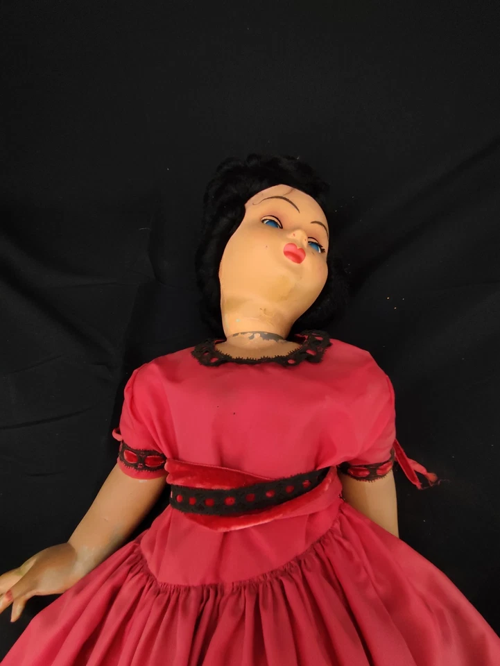 Bambola Celluloide Antica Cm 65 mecc aldo folli funzionante bambina spagnola - Immagine 2 di 4